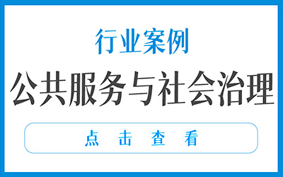 行业案例 - 公共服务与社会治理