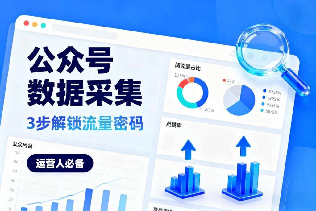 公众号数据采集：精准运营的 “隐形引擎”，3 步解锁流量密码