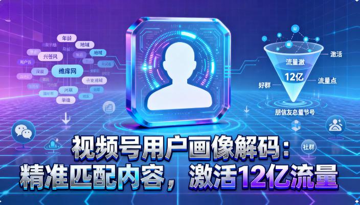 视频号用户画像解码：精准匹配内容，激活 12 亿流量