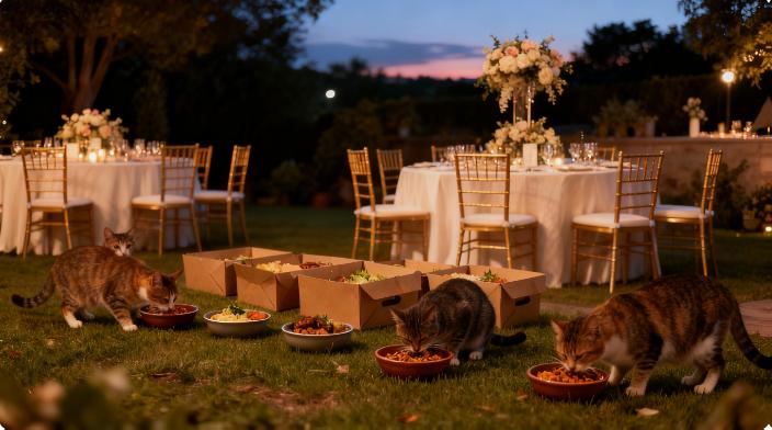 婚宴剩菜变流浪动物口粮！博主宣宣带动的公益新趋势，藏着双重善意