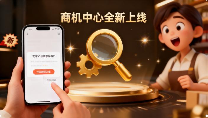 微信小店上新了“商机中心”模块