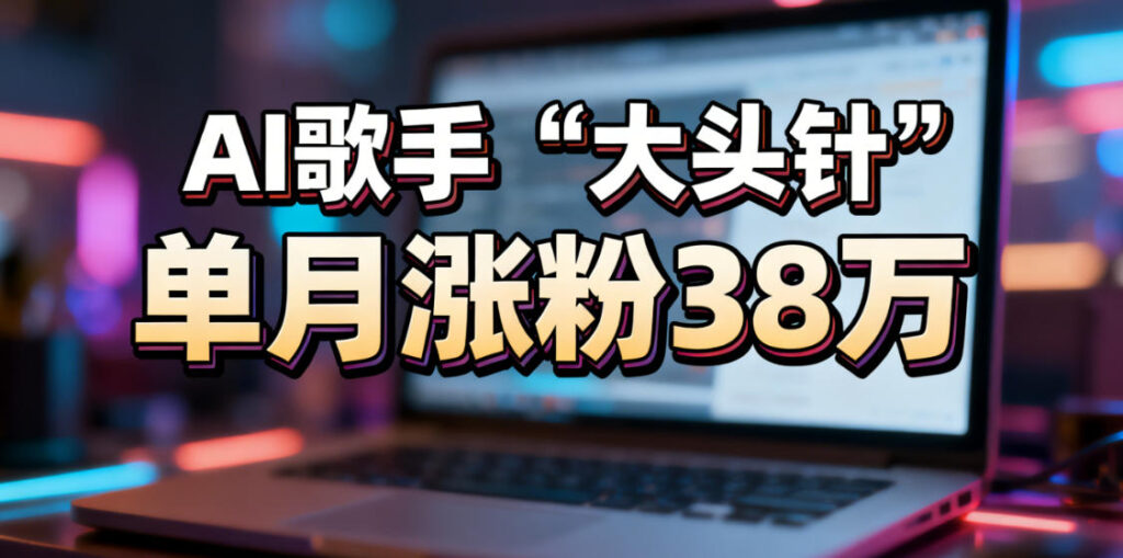 AI歌手“大头针”，单月涨粉38万！